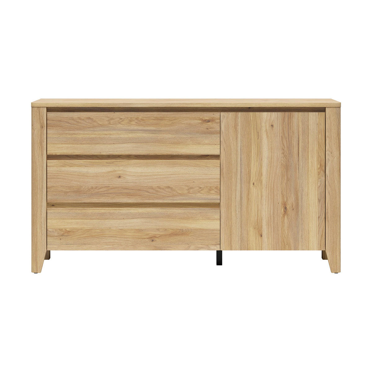 KOMODA Samara Drevo - hnedá, kompozitné drevo (161/90/42.5cm) - Petits-meubles
