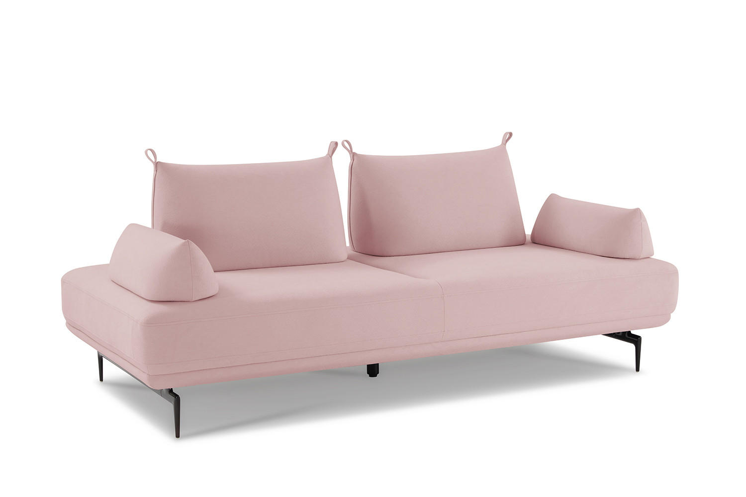 SCHLAFSOFA CANE Violett Webstoff - Violett/Lila, Textil/Metall (210/80/100cm) - KAWOLA