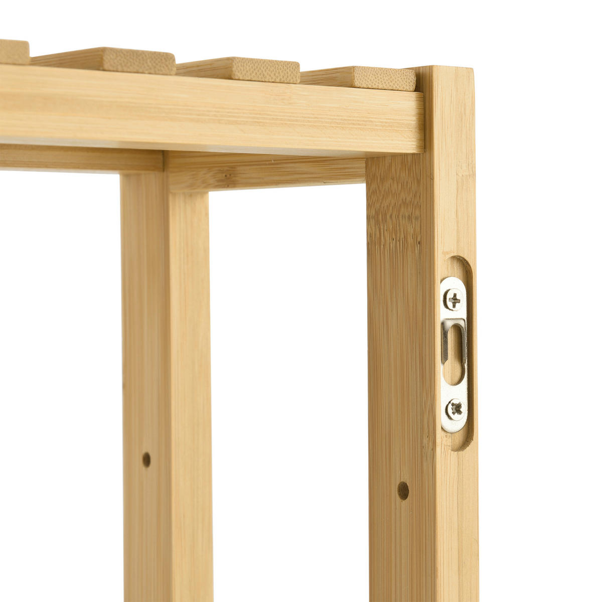 BADEZIMMERREGAL Örnsköldsvik - Naturfarben, Holz (60/54/15cm) - [en.casa]