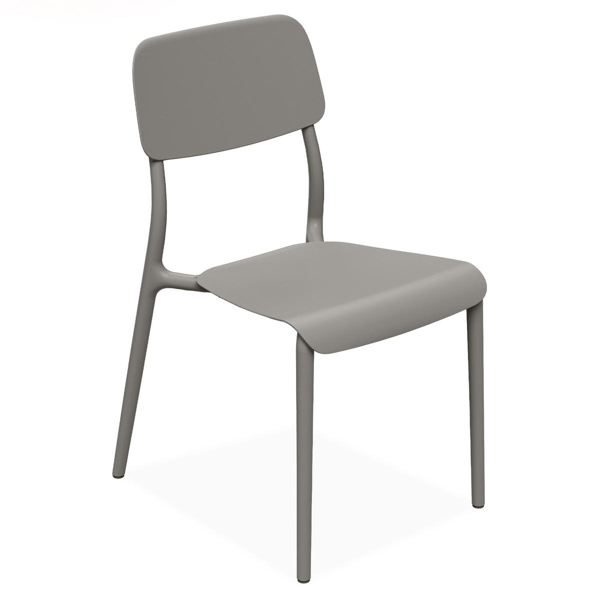 GARTENMÖBEL-SET GALIO, 5-tlg - Graubraun, Kunststoff - KONSIMO®