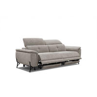 SOFA AVENA 3-Sitzer mit 2 Relaxfunktionen, taupe - Taupe, Holzwerkstoff/Textil (204/80/108cm) - Courtois Laville