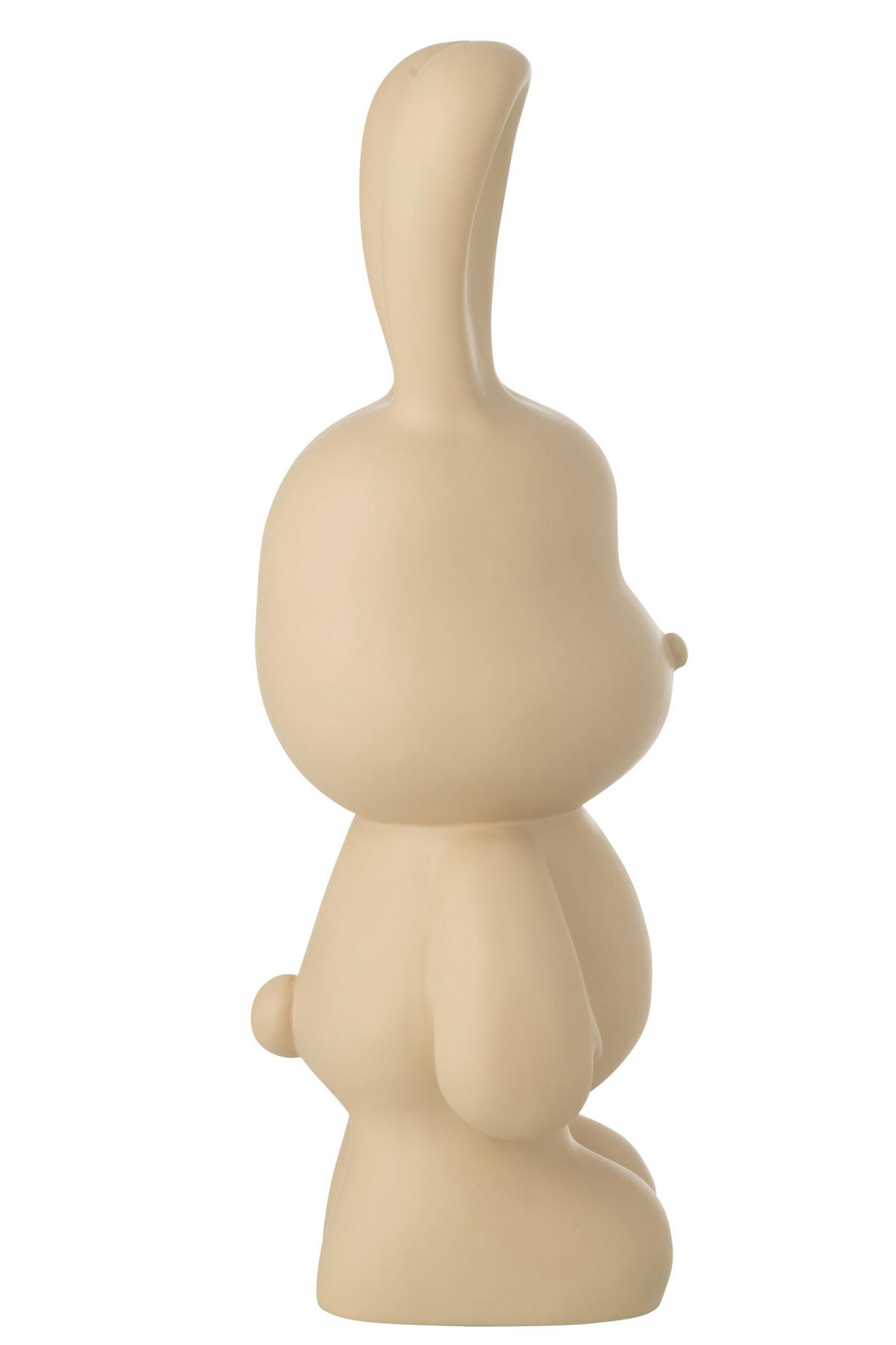 DEKOOBJEKT KANINCHEN FRED - Beige, Glas/Naturmaterialien (20.5/59.5/26cm) - J-Line