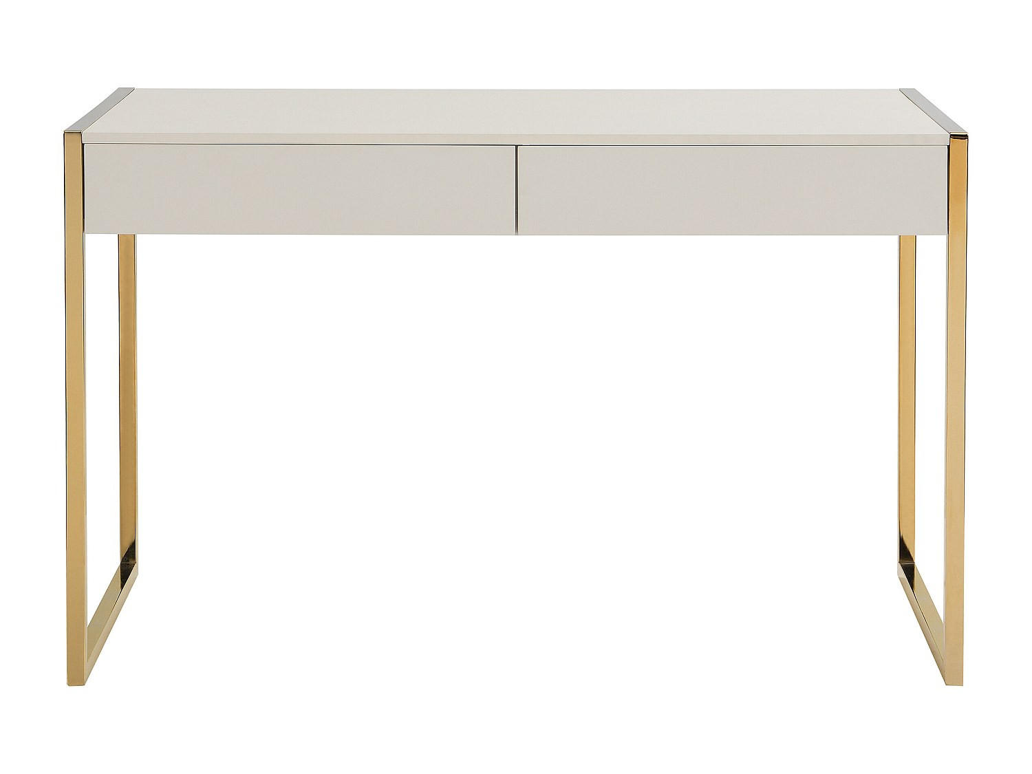 SCHREIBTISCH - 120 cm x 60 cm - Holz, Platte - Beige - MASON - Beige, Holz (60/120/75cm) - Vente-Unique