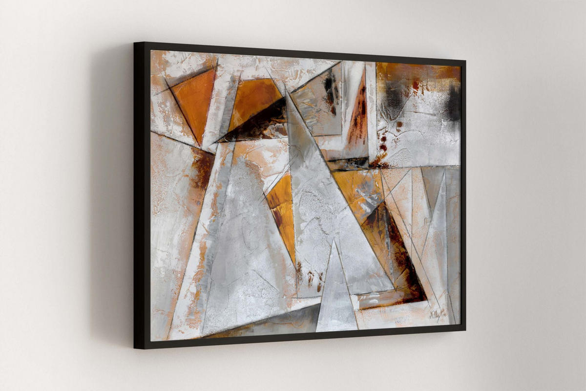 OLEJOMAĽBA 120/80 cm, Zvieratá - hnedá/sivá, drevo/textil (120/80cm) - KUNSTLOFT