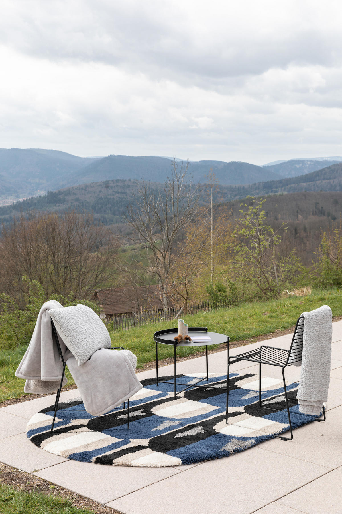 PLAID Tana perlweiß 140 x 200 cm - Hellgrau, Textil (140/200cm) - Vivaraise