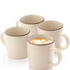 KAFFEEBECHER BOMBAY BEACH - 4 teilig aus Steingut - Beige, Stein (0.8L) - Sänger
