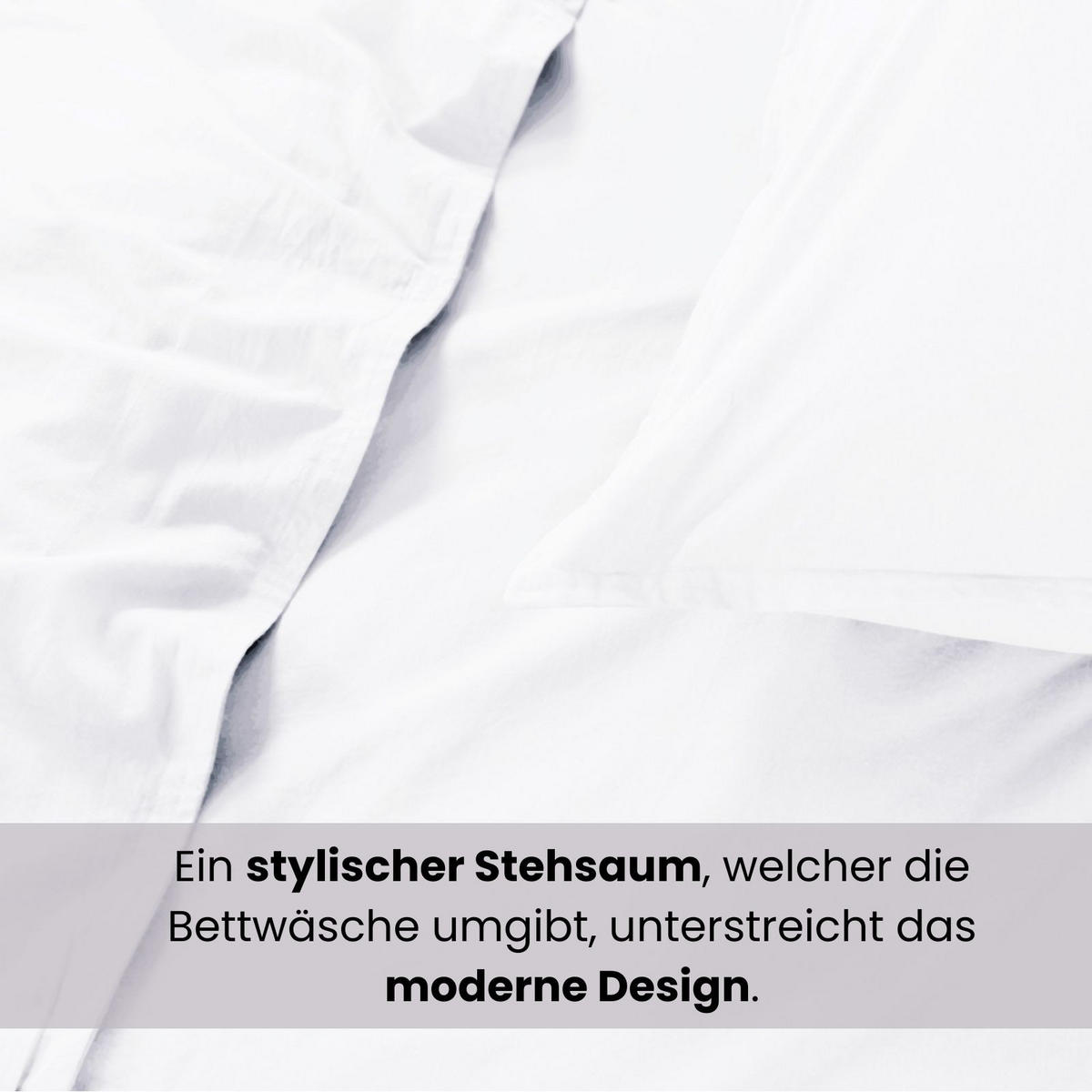 BETTWÄSCHE Stone Washed weiß 155/220 cm 100% Baumwolle Used-Effekt mit Stehsaum - Weiß, Textil (155/220cm) - wometo