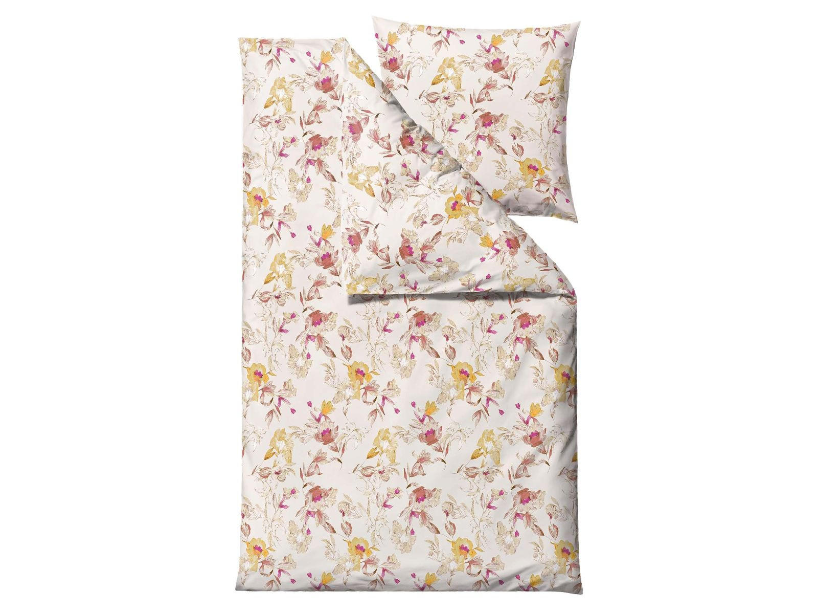 BETTWÄSCHE Flower Burst creme 135/200 cm Bio-Baumwolle - Creme, Textil (135/200cm) - Södahl