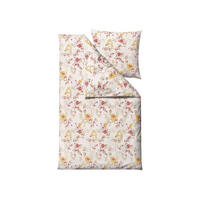 BETTWÄSCHE Flower Burst creme 135/200 cm Bio-Baumwolle - Creme, Textil (135/200cm) - Södahl
