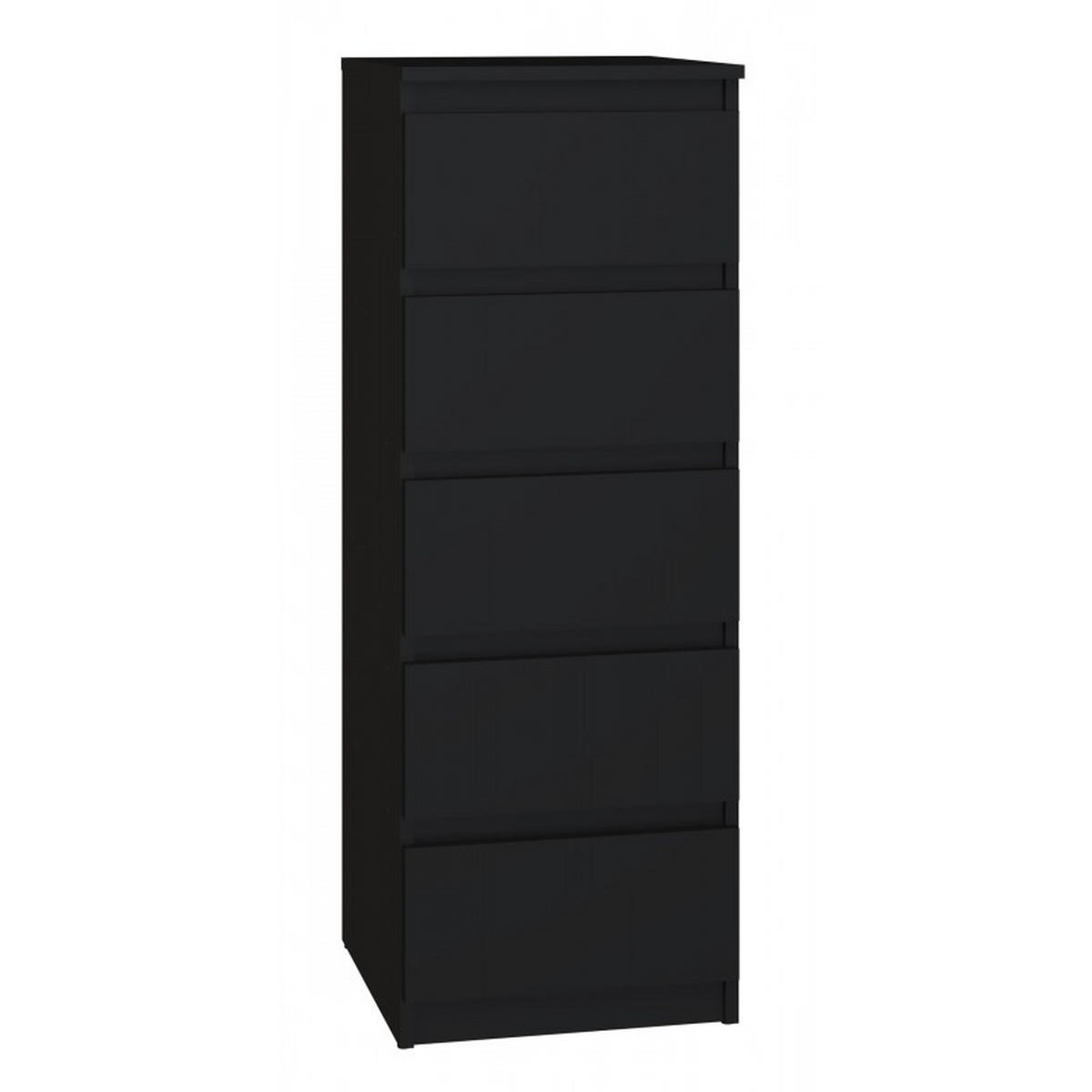 KOMMODE Schwarz 40/111/45 - Schwarz, Holzwerkstoff (40/111/45cm) - RAUMHIRSCH FURNITURE