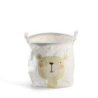 AUFBEWAHRUNGSKORB Bär - Canvas, Weiß - Ø 30cm - Creme, Textil (30/30cm) - Zeller Present