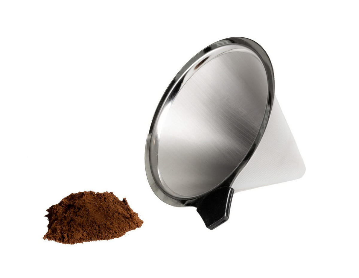 KAFFEEFILTER Kaffee-/Teefilter - Edelstahl - Silberfarben, Metall (14/9/11cm) - Jay Hill