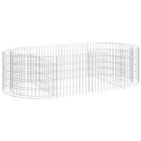 GABIONEN-HOCHBEET Verzinktes Eisen 200/100/50 Cm - Silberfarben, Metall (200/50/100cm) - vidaXL