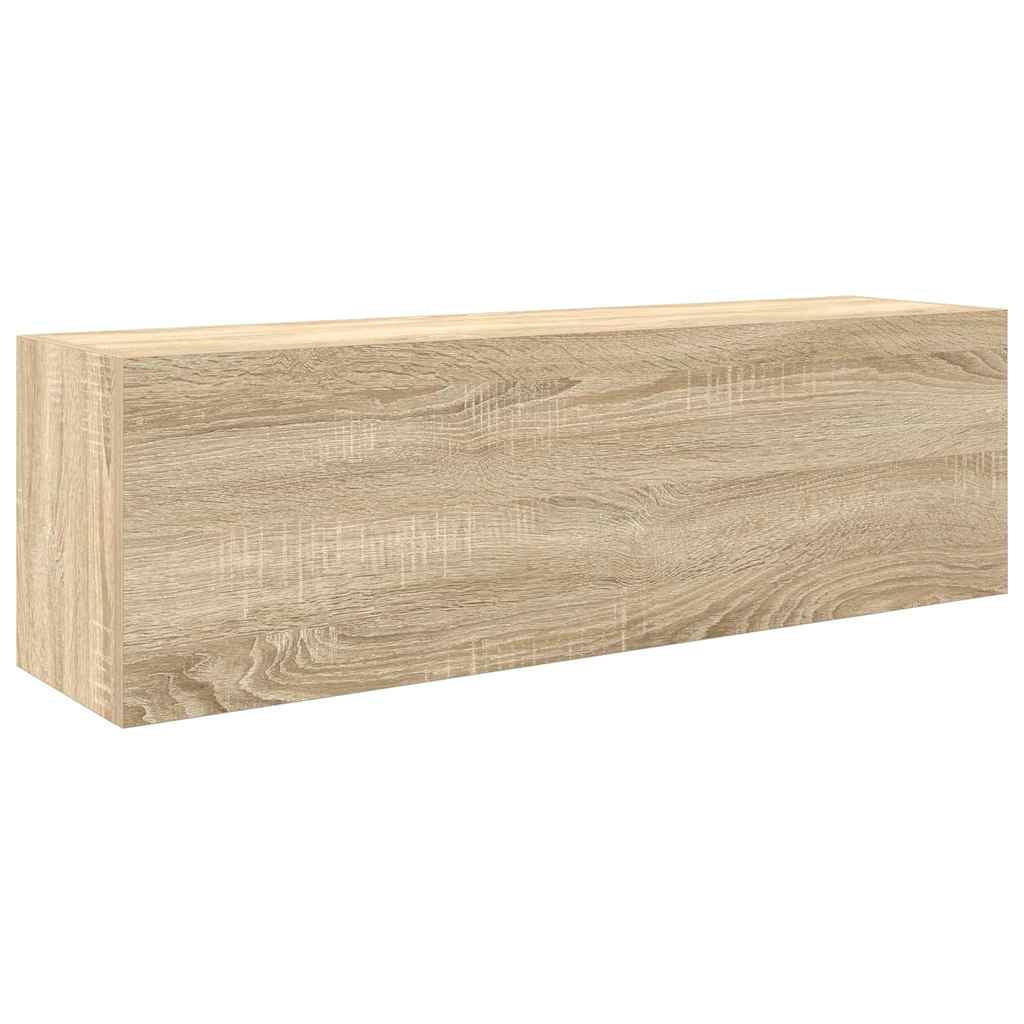 vidaXL Bad-Wandschrank Hellbraun 25x30x100 cm