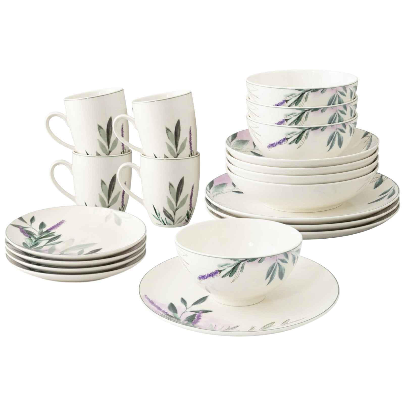 KOMBISERVICE Savona Provence bunt-beige 20er Set - Beige/Multicolor, Keramik (2/2/2cm) - Seltmann Weiden