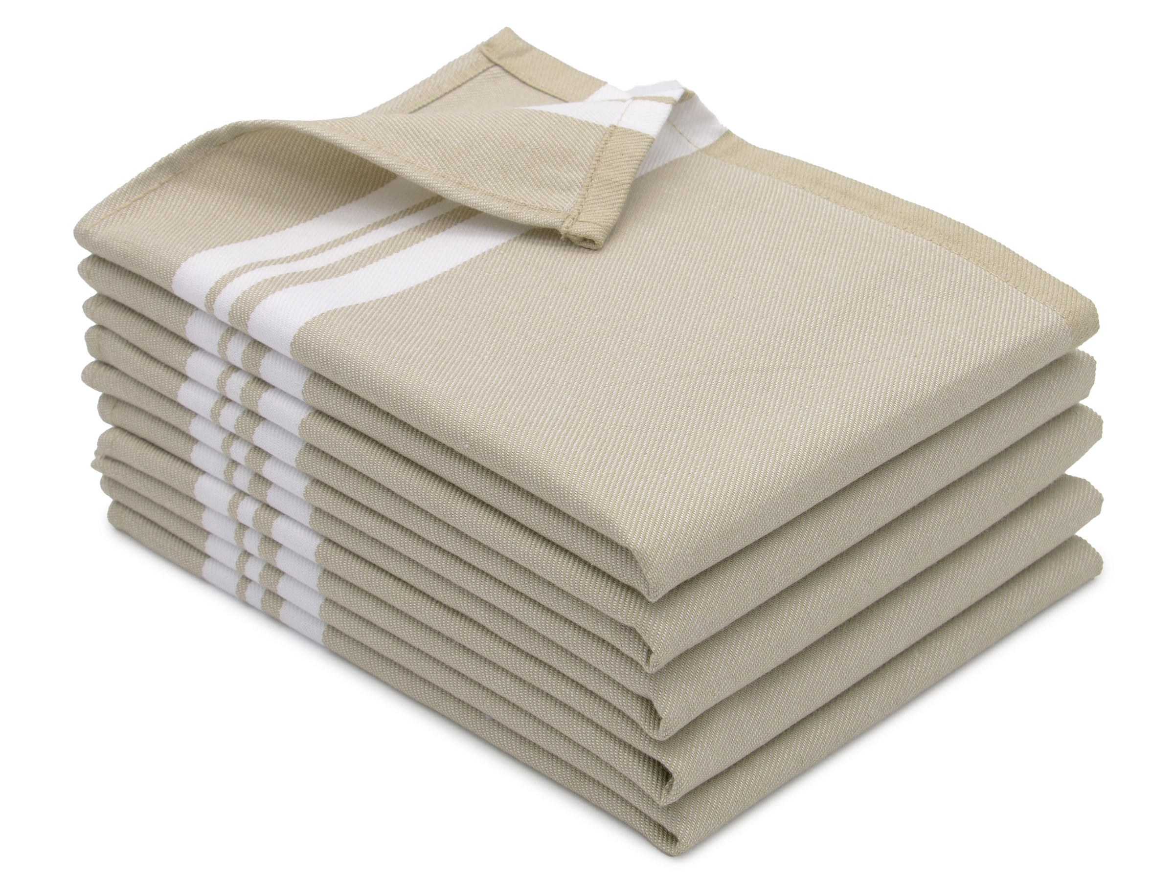 GESCHIRRTÜCHER, 5er-Set, 50x70 cm, 100% Baumwolle, Beige - Beige, Textil (50/70cm) - Zollner