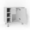 WASCHBECKENUNTERSCHRANK Fynn Weiß Hochglanz 60 x 54 cm - Weiß Hochglanz, Holzwerkstoff (60/54/32cm) - Vicco
