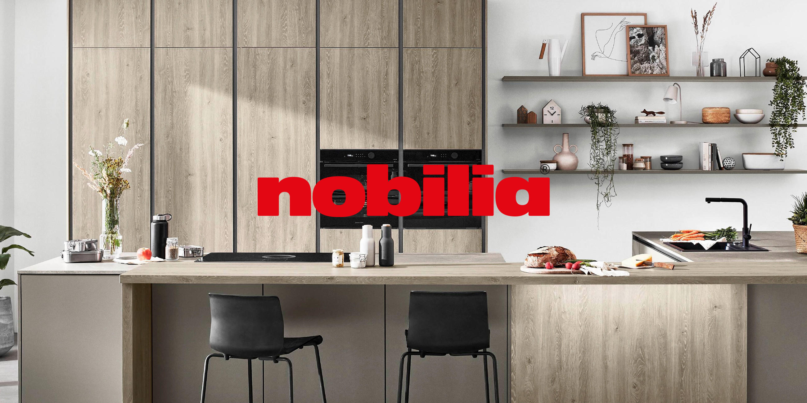 Moderne Nobilia Küche mit Logo