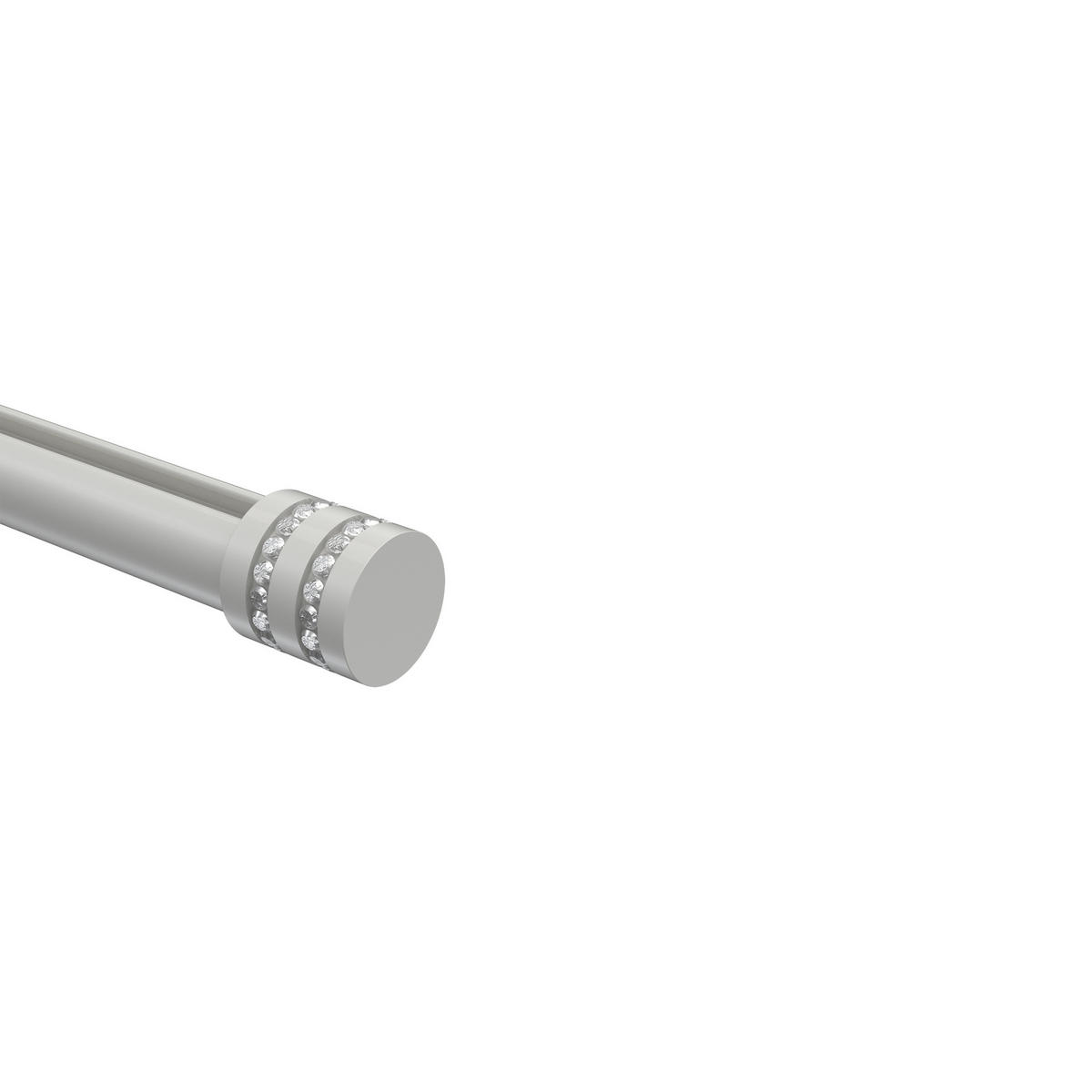 ENDSTÜCKE FÜR GARDINENSTANGEN 20 mm Ø, Estana Weiß, Packung 2 Stück - Weiß, Metall (2.6/2.8/2.8cm) - INTERDECO