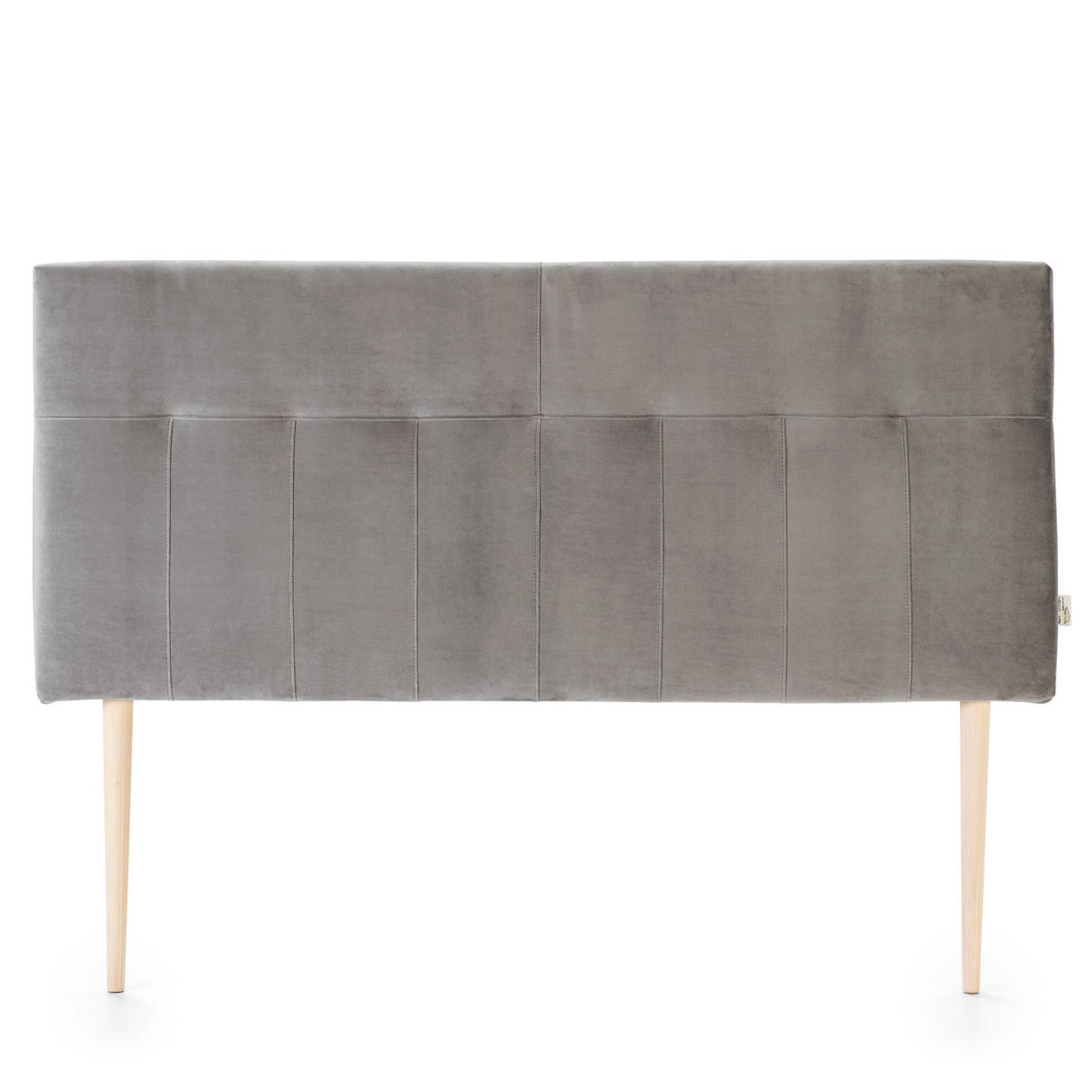 KOPFTEIL 140x100 cm Napoles Grau - Grau, Textil (8/100/140cm) - VS Venta-stock