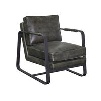 LEDERSESSEL Jano 82x64x86 cm, Leder, Grün - Dunkelgrün, Leder (64/82/86cm) - dasmöbelwerk