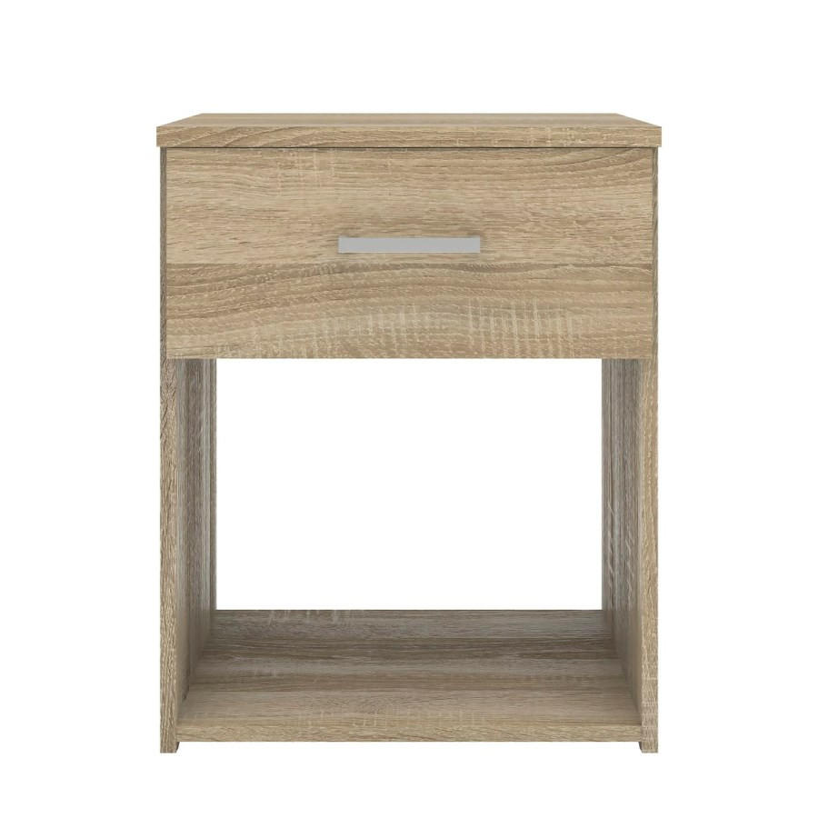 NACHTSCHRANK Eiche Dekor - Eichefarben, Holzwerkstoff (38/48/36cm) - ebuy24