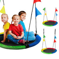 NESTSCHAUKEL bis 150 kg, 100 cm Durchmesser - Multicolor, Textil (100/160/100cm) - Luverno