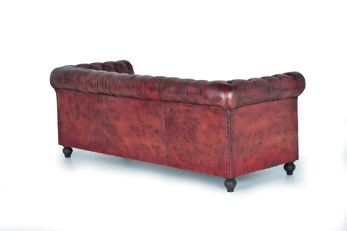 SOFA aus Leder und Metall - Braun, Fell (86/72/200cm) - Giner y Colomer