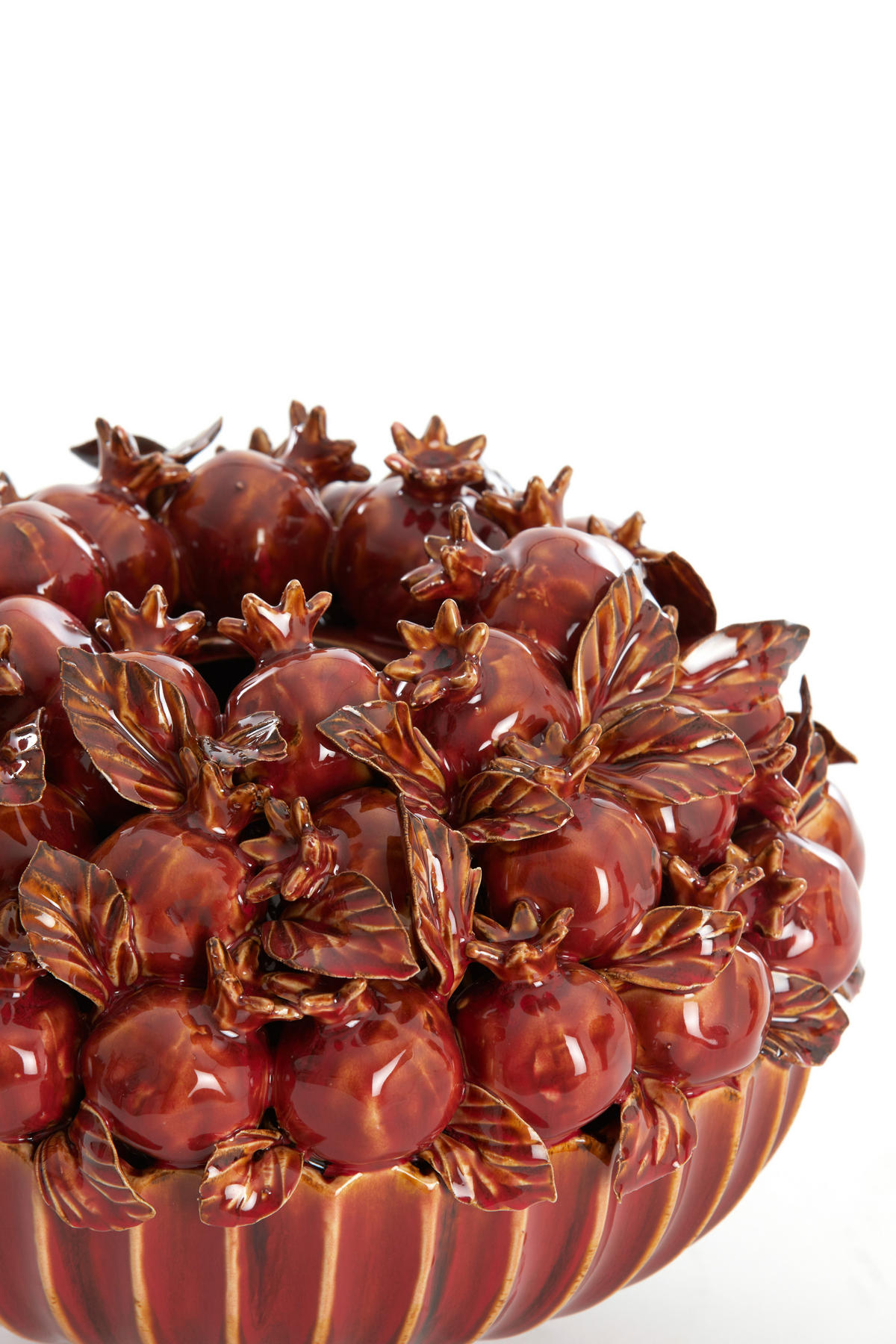 VASE Granatapfelrot Ø28,5/23 cm - Rot, Keramik (23cm) - Light & Living