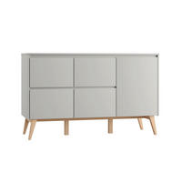 DJEČJA KOMODA Swing Sivo i drvo - siva, drvni materijal (149/92/52cm) - Petits-meubles