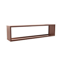 BRENNHOLZREGAL Wooker wide Kaminholzregal Holzlagersystem Braun 199 x 49 cm - Braun, Metall (199/49/49cm) - Alberts