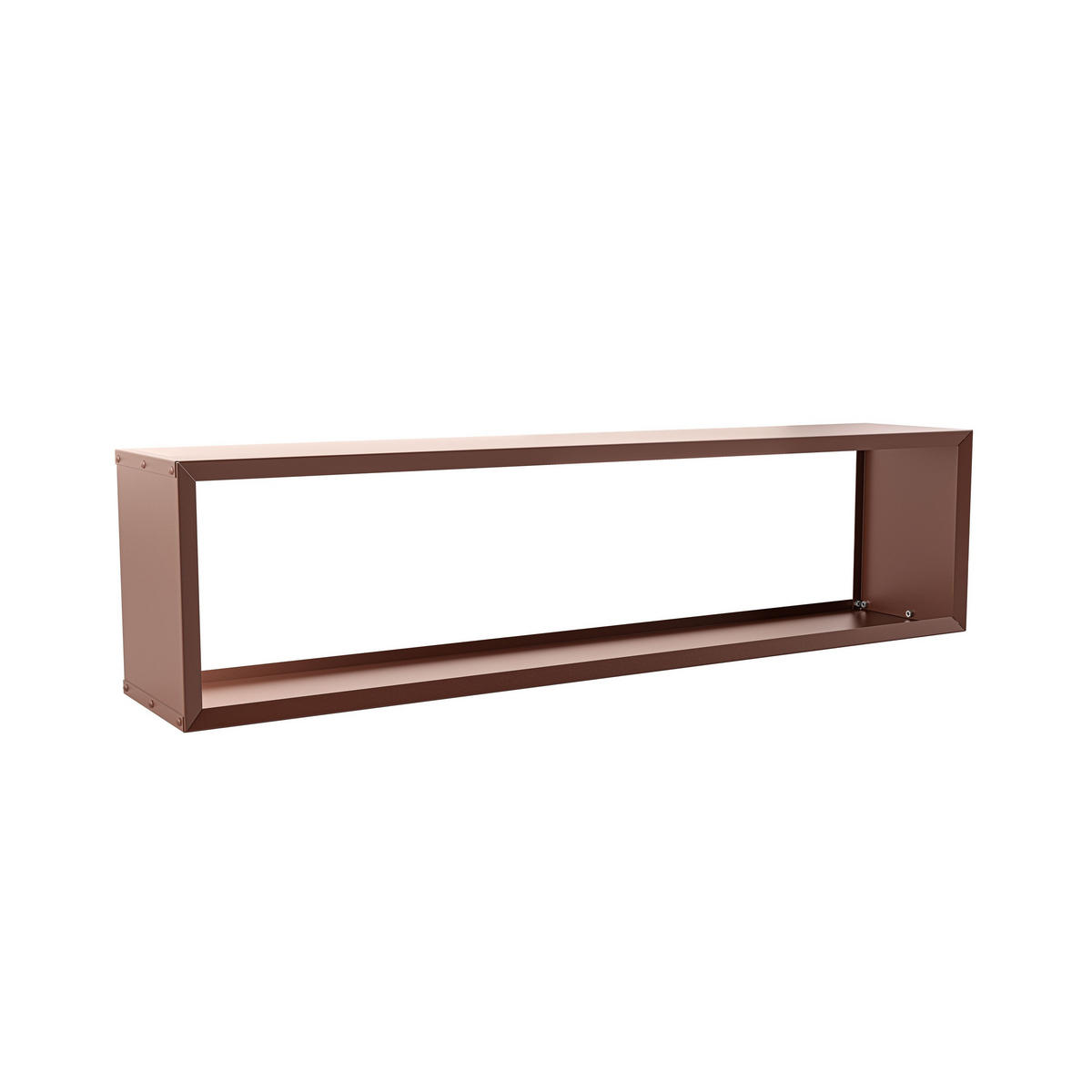BRENNHOLZREGAL Wooker wide Kaminholzregal Holzlagersystem Braun 199 x 49 cm - Braun, Metall (199/49/49cm) - Alberts