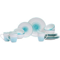 KOMBI SET Luna Türkis 16er Set - Türkis, Keramik (1/1/1cm) - Ritzenhoff Breker