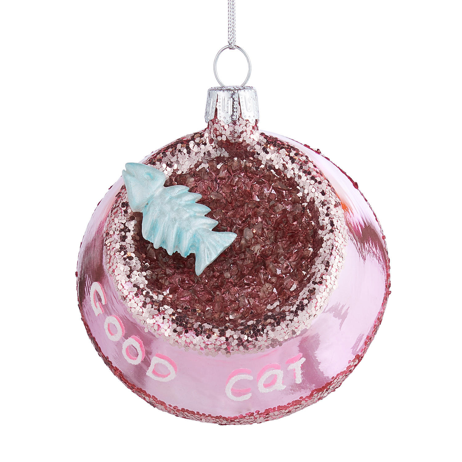 BAUMANHÄNGER Hang On Good Cat - Pink, Glas (6/10/9cm) - Butlers