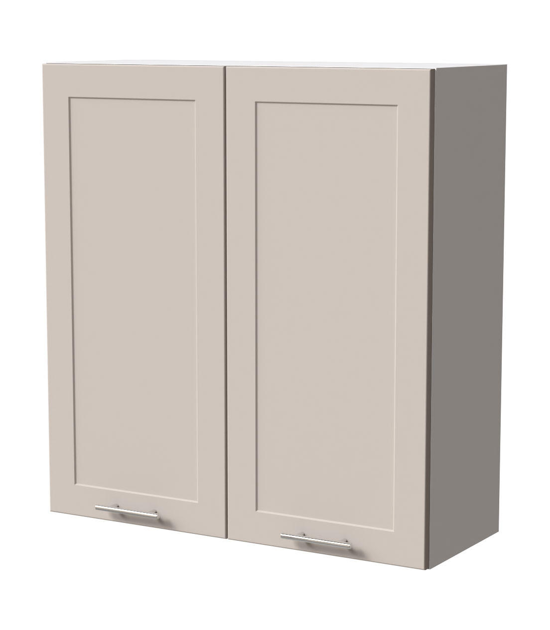 HÄNGESCHRANK Oslo W4/90 Weiß / Kaschmir Matt 90 / 32,5 / 96cm - Kaschmir/Weiß, Holz/Holzwerkstoff (90/96/32.5cm) - Feldmann-Wohnen
