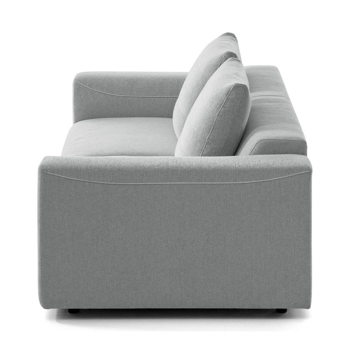 2,5-SITZER SOFA - Webstoff - Multicolor/Hellgrau, Textil (199/83/100cm) - home24