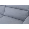DREISITZER-SOFA Webstoff Grau - Schwarz/Grau, Textil/Metall (90/208/92cm) - Furnhouse