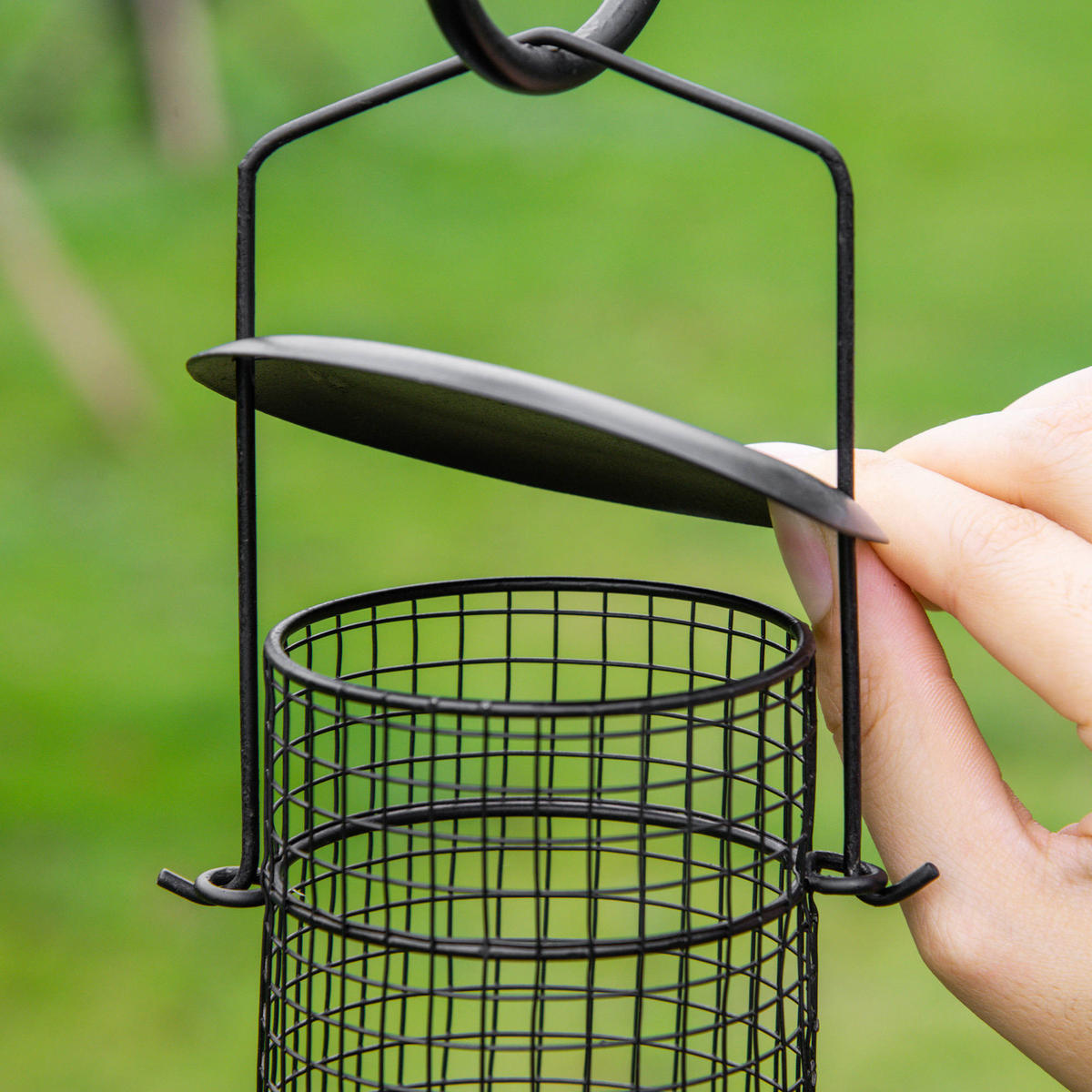 VOGELFUTTERSTATION DE-10737 Schwarz - Schwarz, Metall (54.5/208/54.5cm) - ComfortXL