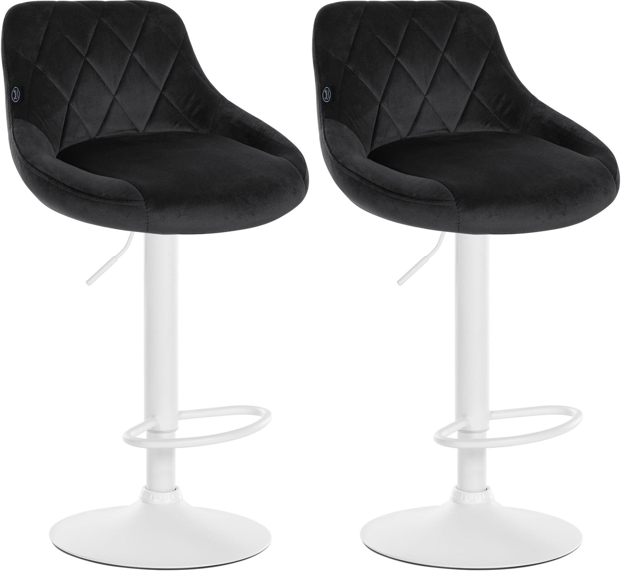 Deluke Barhocker Schwarz 46x83x49 cm