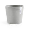 BLUMENTOPF Amsterdam 17/14,7 cm Hellgrau - Hellgrau, Kunststoff (17/14.7cm) - Ecopots