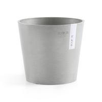 BLUMENTOPF Amsterdam 17/14,7 cm Hellgrau - Hellgrau, Kunststoff (17/14.7cm) - Ecopots