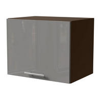 KLAPPHÄNGESCHRANK Essen W4B/45 Grau Hochglanz / Lava Matt 45 / 32,5 / 36cm - Dunkelgrau/Grau, Holz/Holzwerkstoff (45/36/32.5cm) - Feldmann-Wohnen