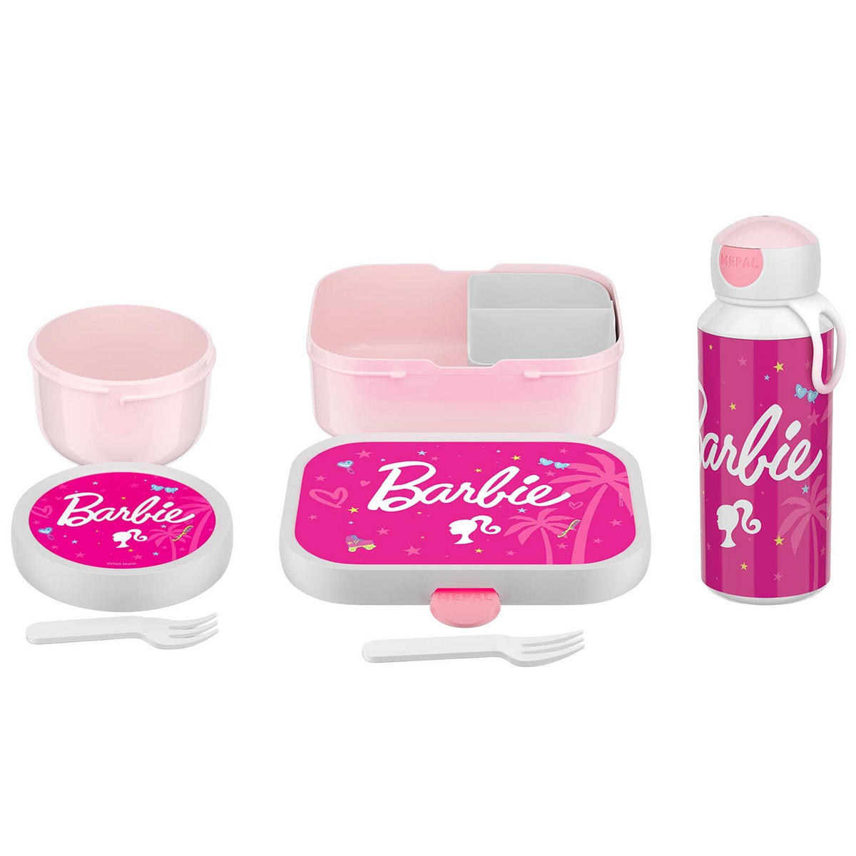 LUNCHSET Campus Barbie 3er Set - Pink, Kunststoff (6.8/24.4/24cm) - Mepal