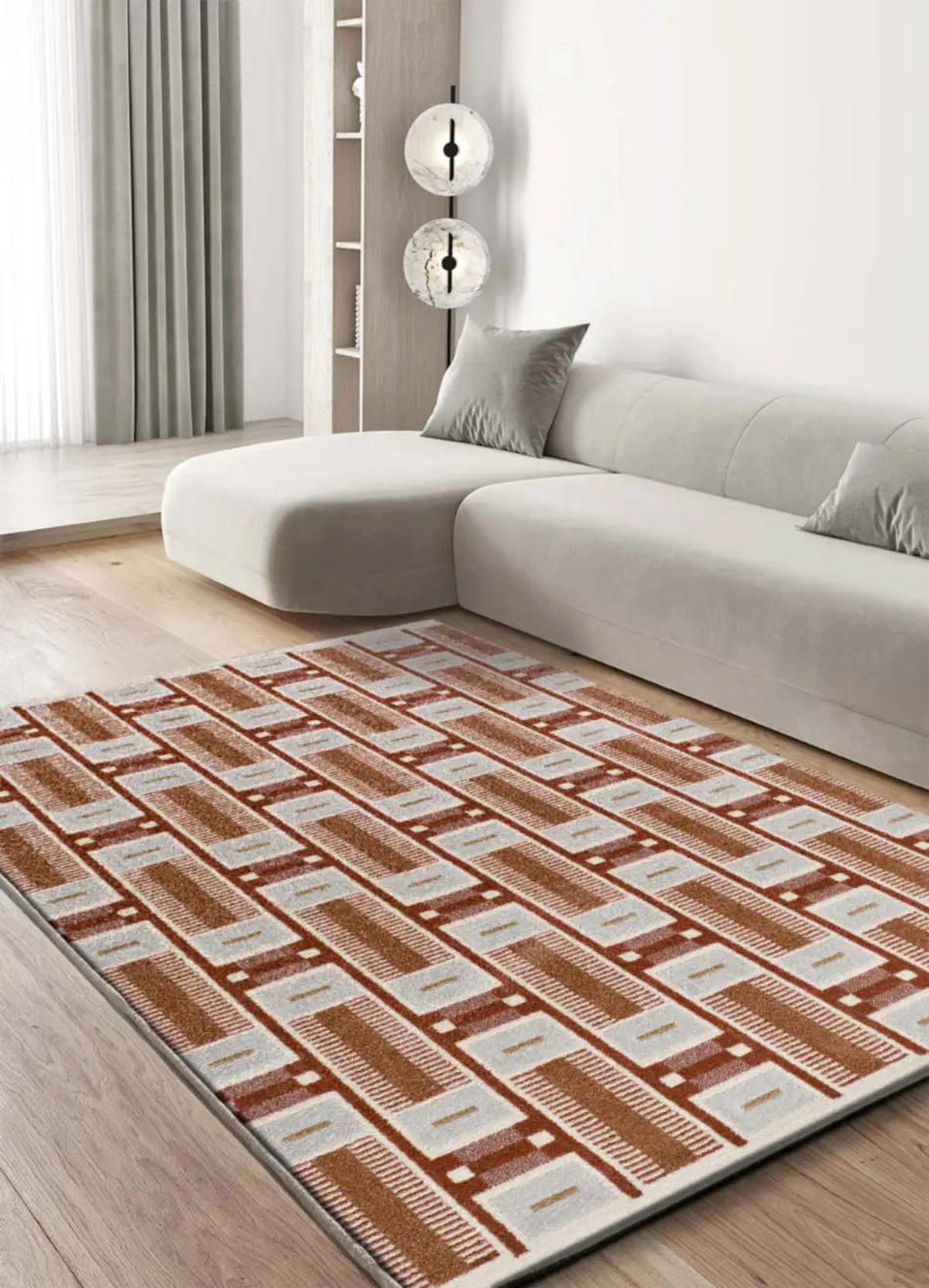 KURZFLORTEPPICH Kupfer Astra 160/230 cm - Kupferfarben, Naturmaterialien/Textil (160/230cm) - Atticgo