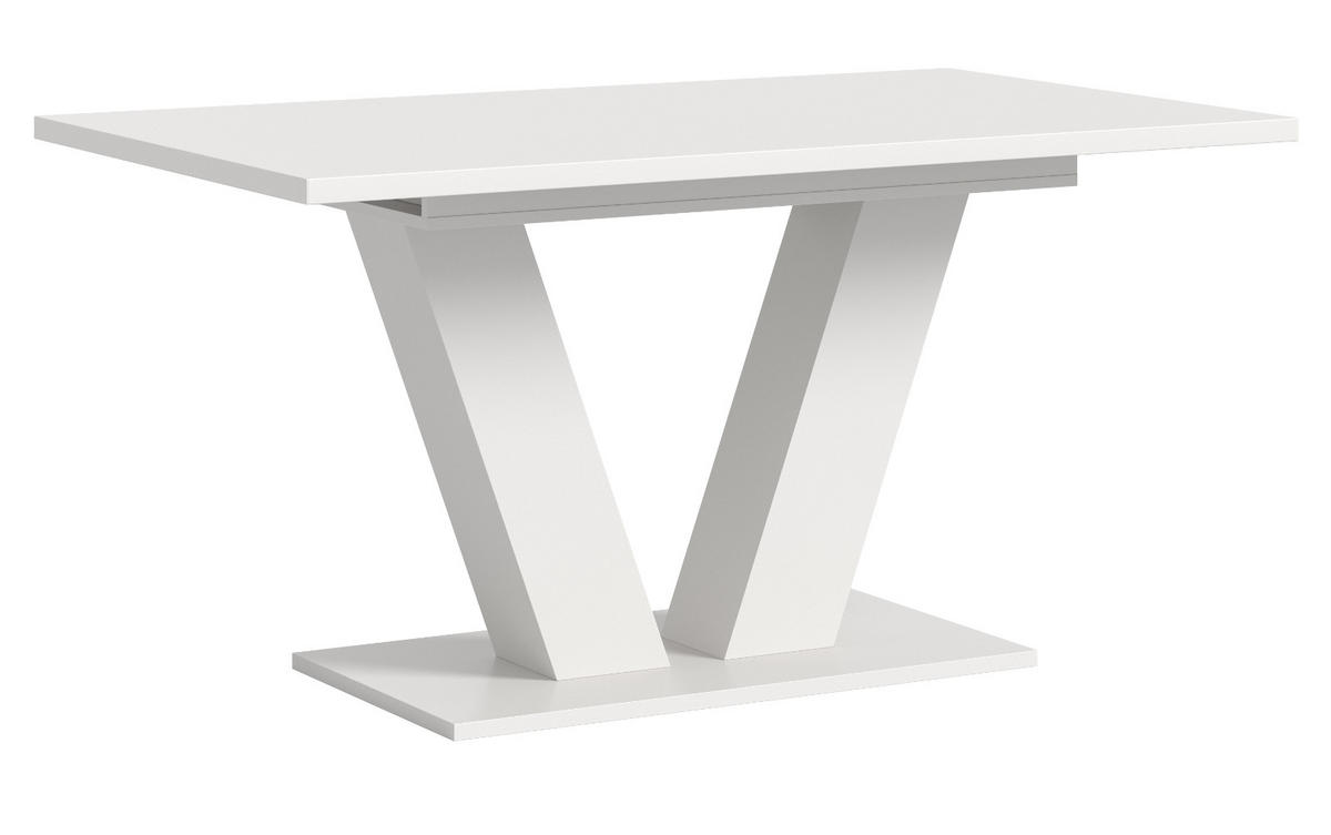 ESSTISCH weiß, Küchentisch ausziehbar 150 - 190 cm - Weiß, Holzwerkstoff/Metall (150/90/76cm) - Inn.Furn