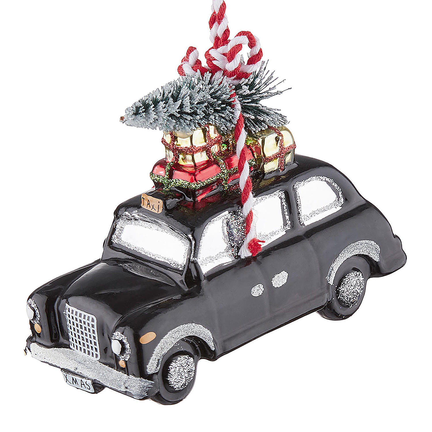 BAUMANHÄNGER Hang On Auto Mit Baum - Multicolor, Glas (5/8/11cm) - Butlers