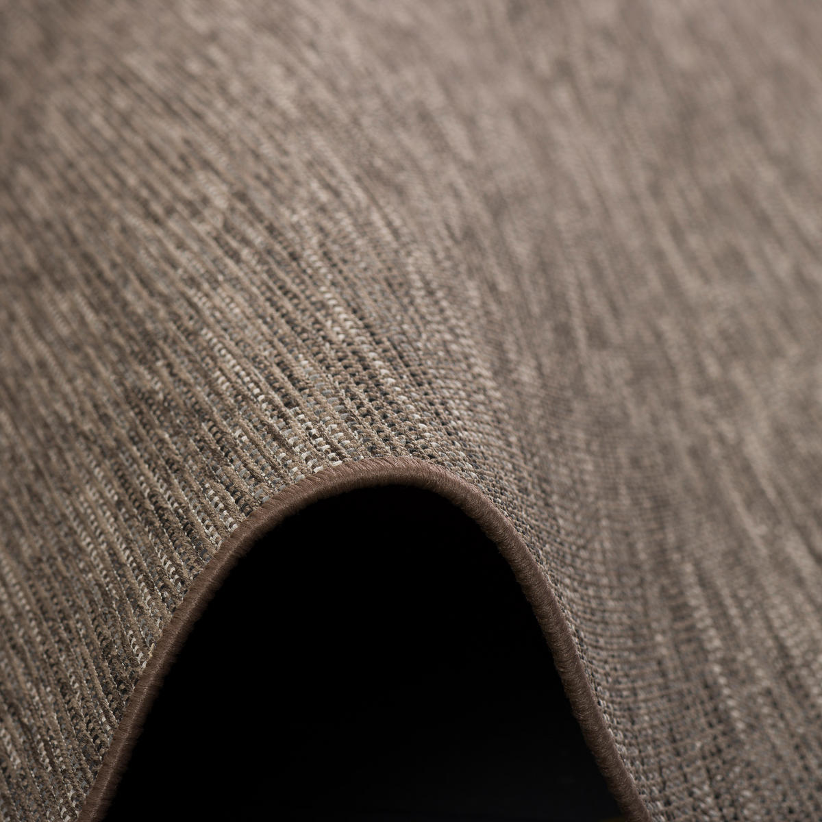 SISAL-OPTIK DESIGNER FLACHGEWEBE TEPPICH PURE MELIERT - Braun, Textil (200/200cm) - Snapstyle
