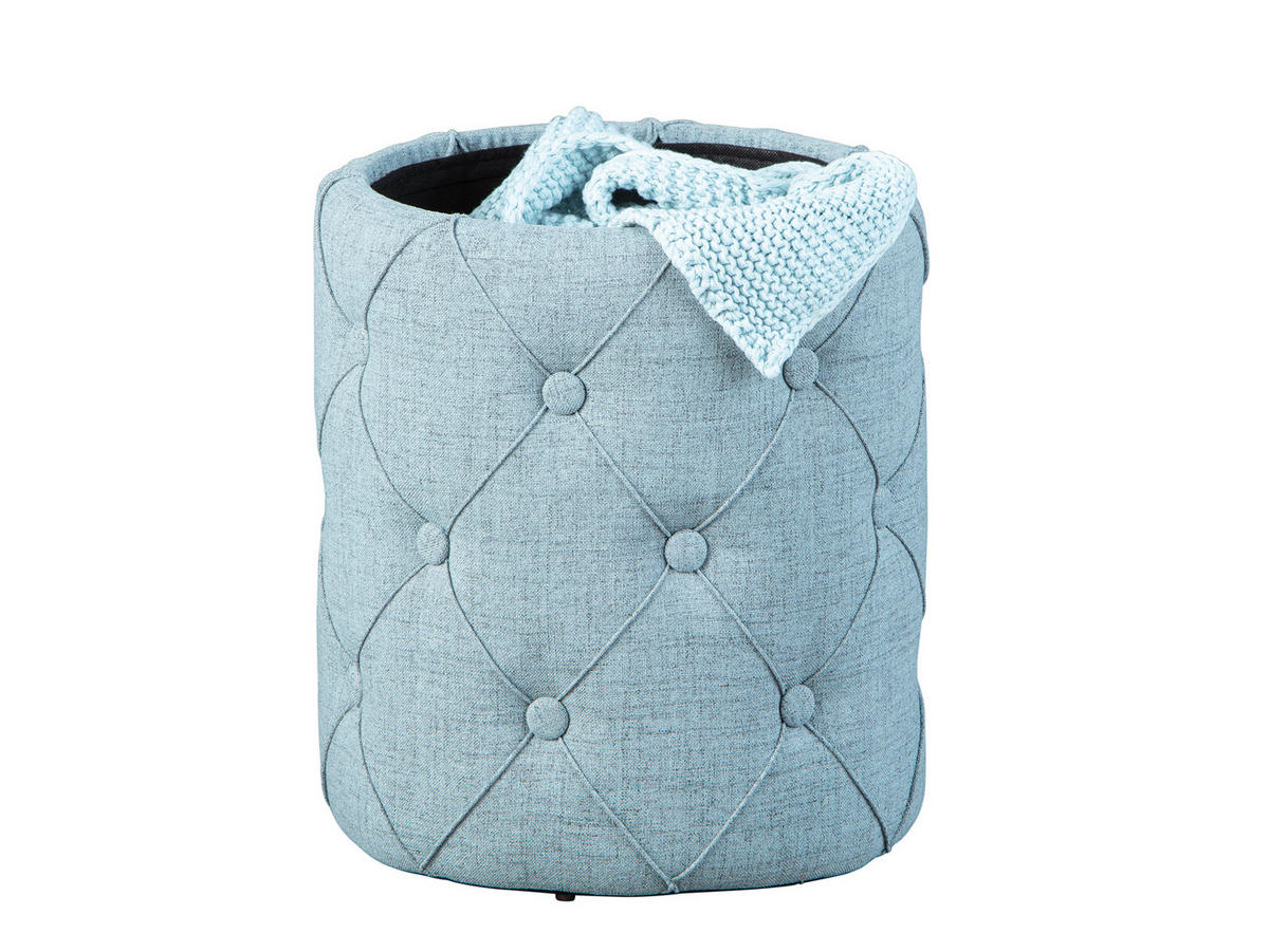 POUF grau - Grau, Holzwerkstoff (34/40/34cm) - ebuy24
