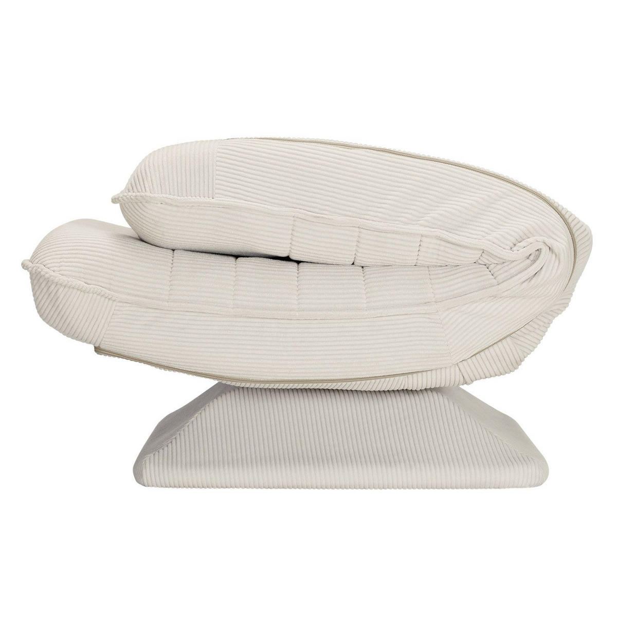 RELAXSESSEL Korsika Cord beige - Beige, Textil (58/85/100cm) - Juskys