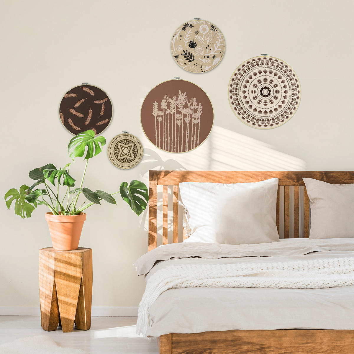 DEKO Ibiza-Vibes - Braun, Textil (40/1/40cm) - Art for the Home